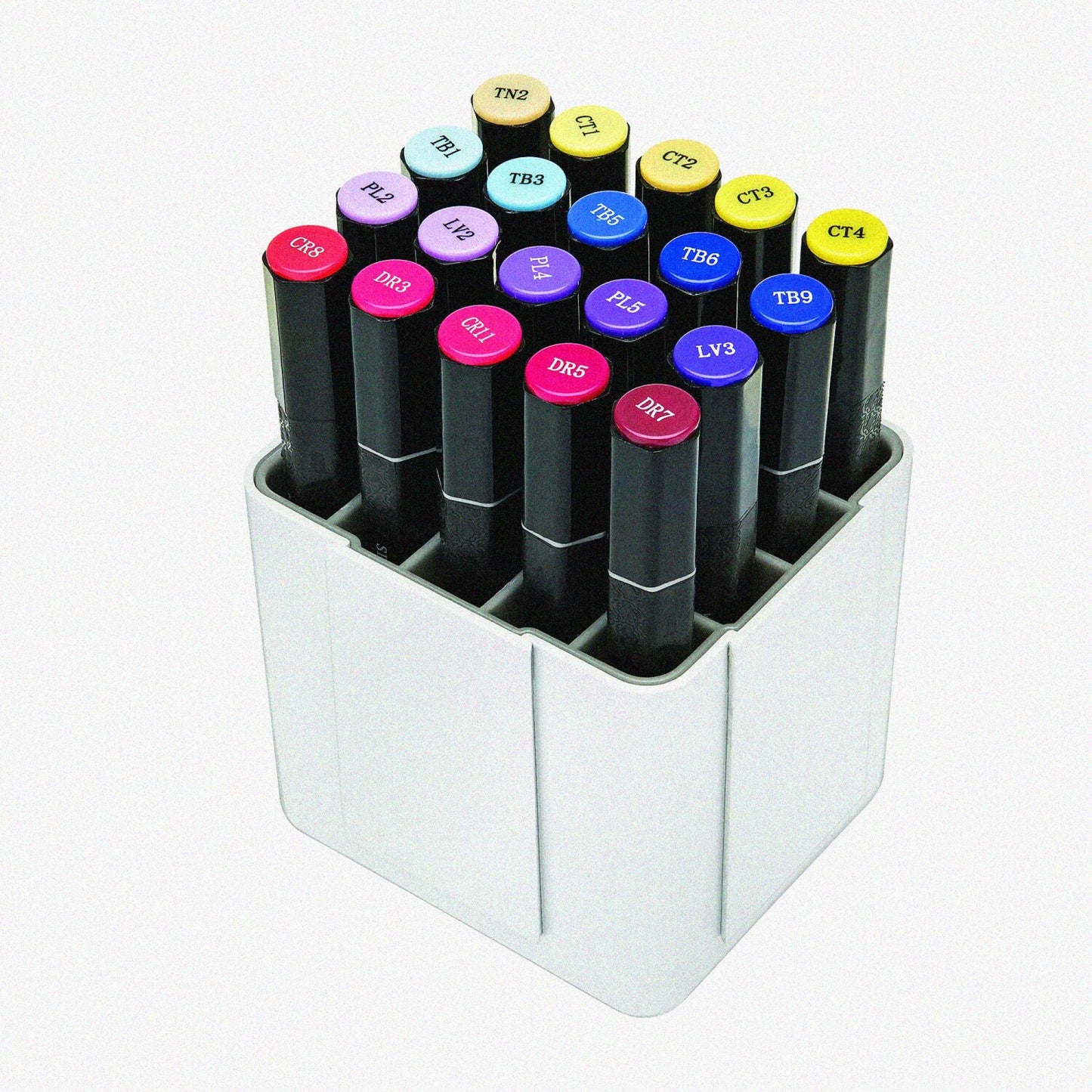 Interlocking Marker Organizer White 4 1/4"W x 4"H x 4 3/8"D