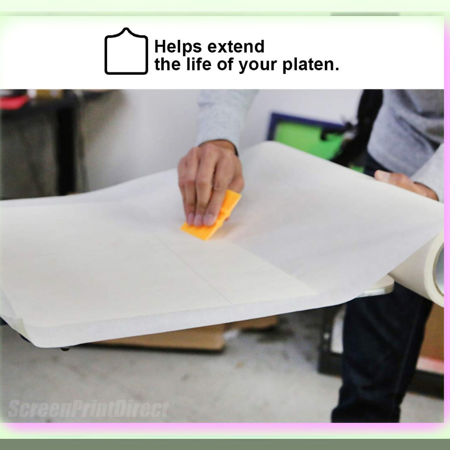 EcoShield Screen Printing Platen Tape 18" x 100'
