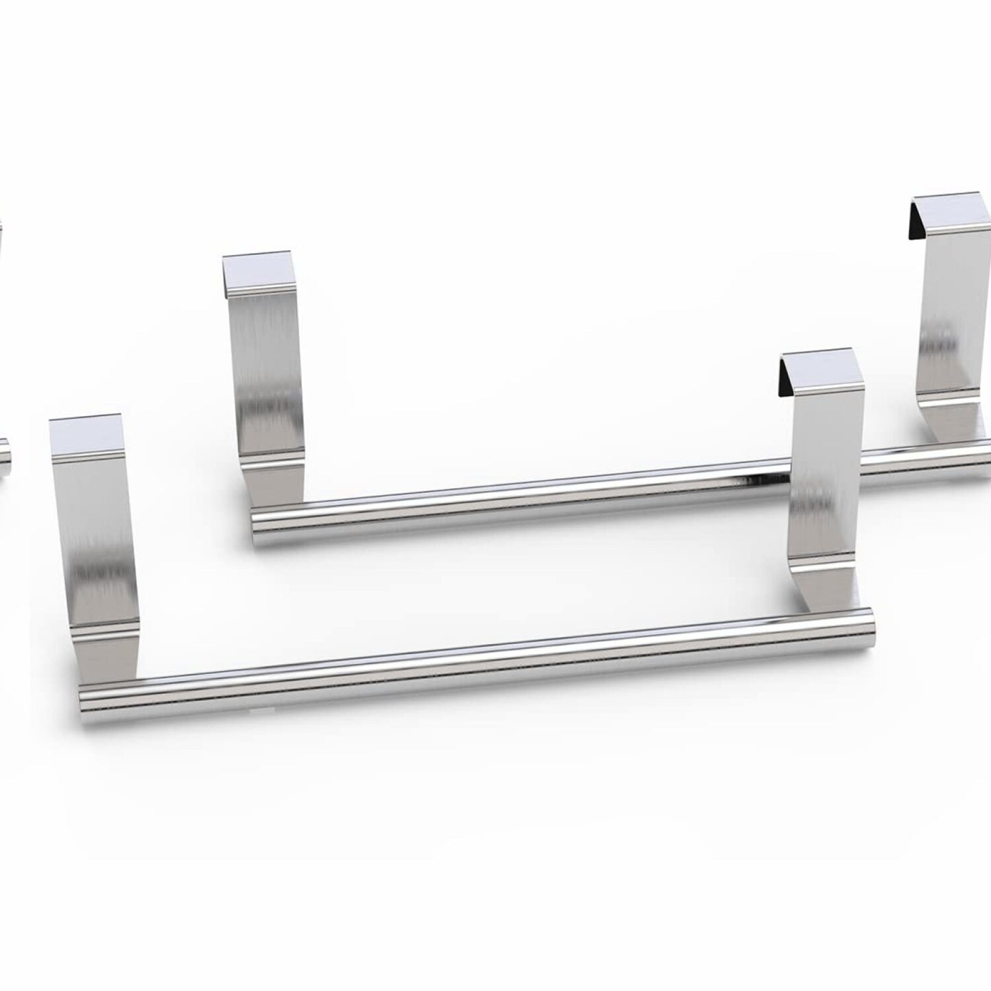 2 Pack Steel Over Cabinet Towel Racks 9"