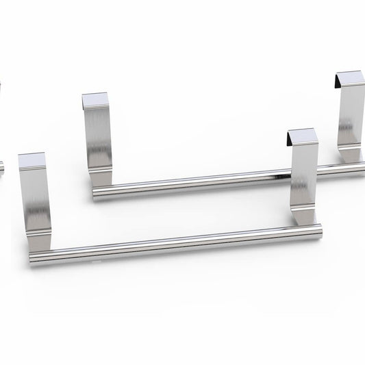 2 Pack Steel Over Cabinet Towel Racks 9"