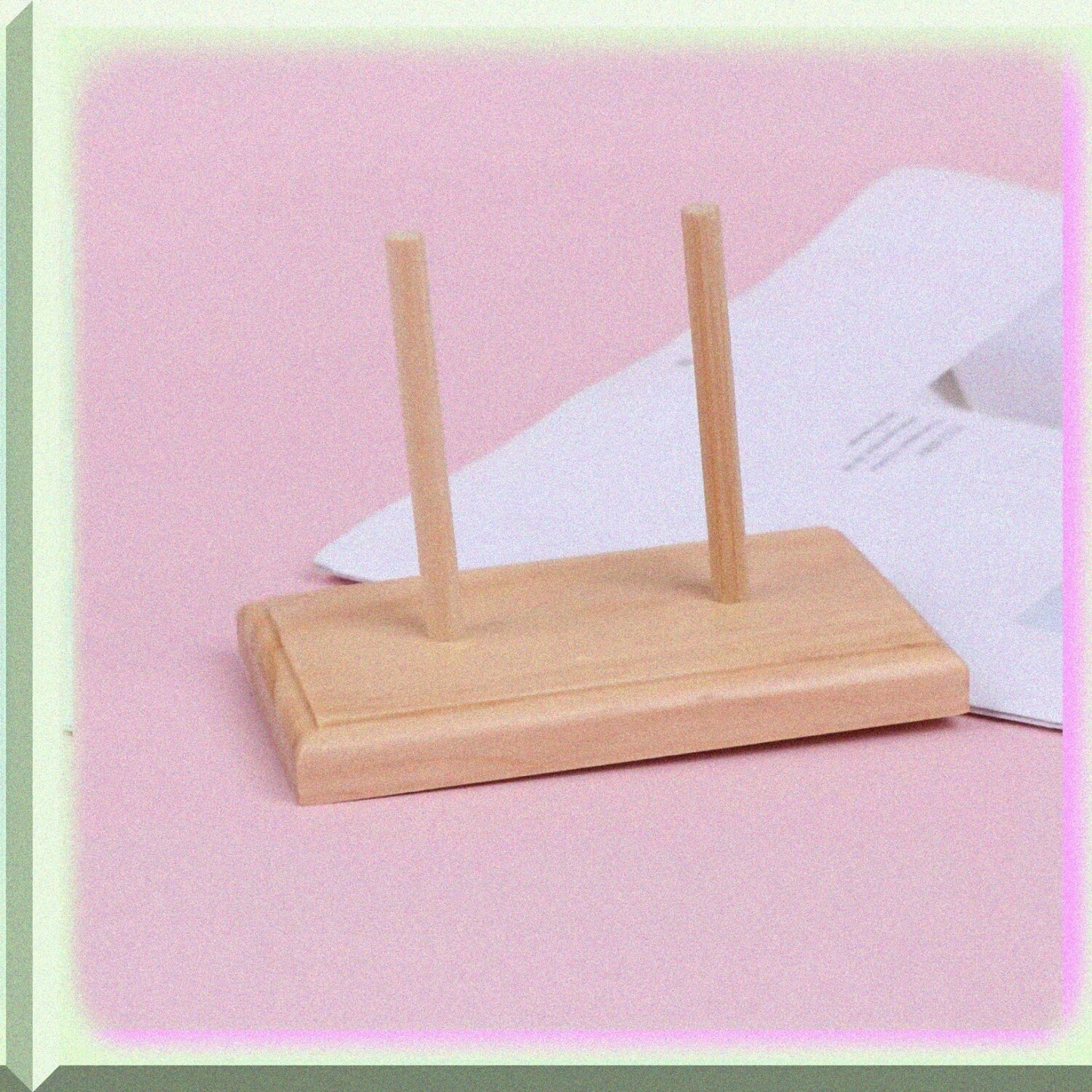 Wooden Thread Spool Rack for Sewing and Beading
