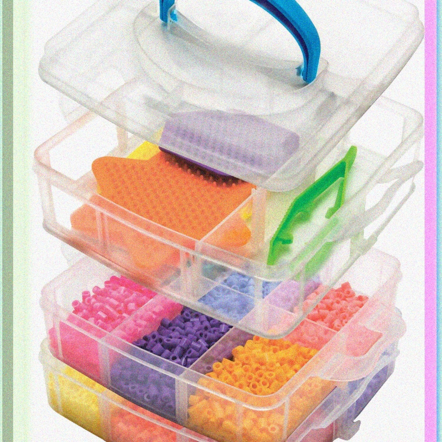 Large Stackable Bead Organizer Storage Containers 3pc
