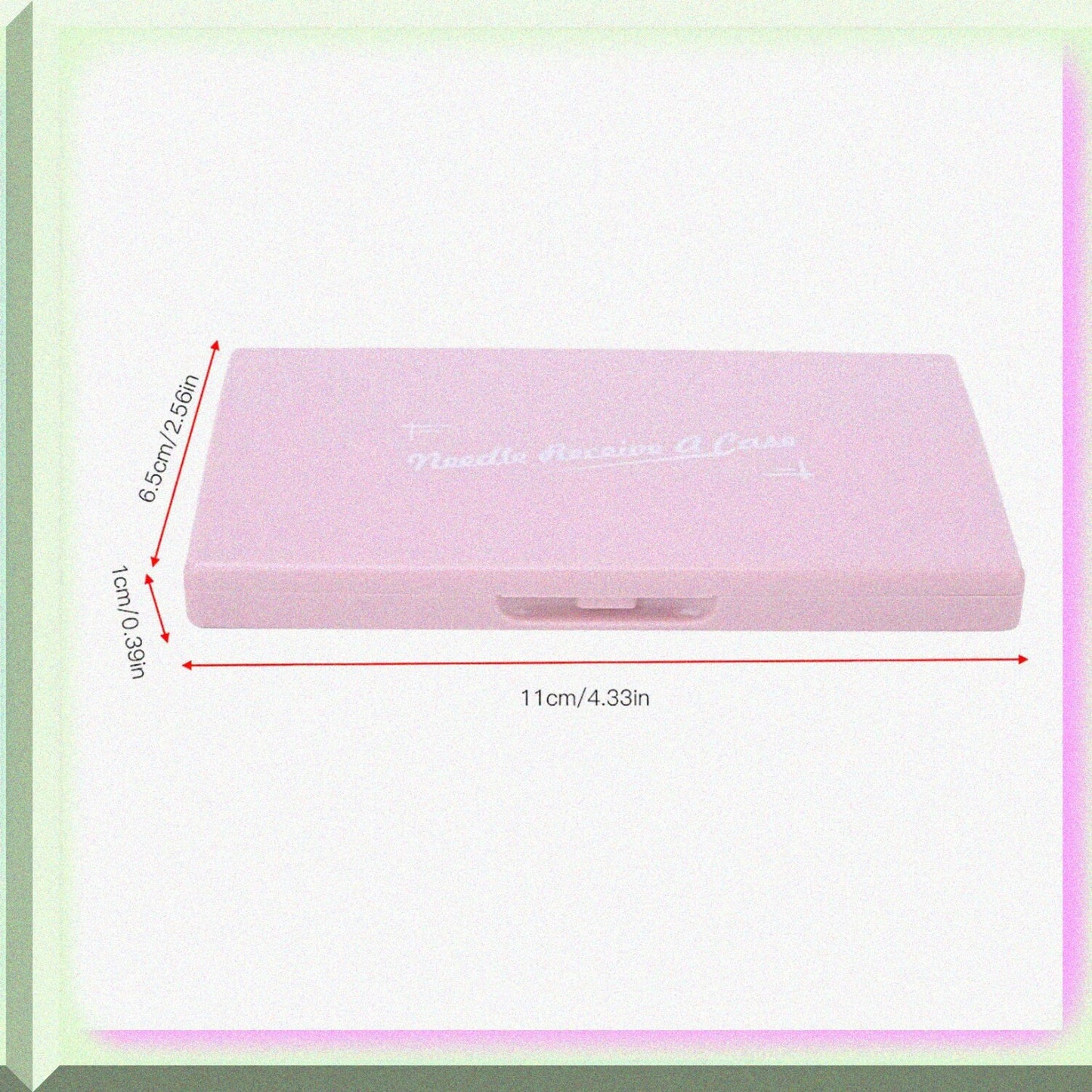Magnetic Needle Storage Case Rectangle 11x6.5x1cm