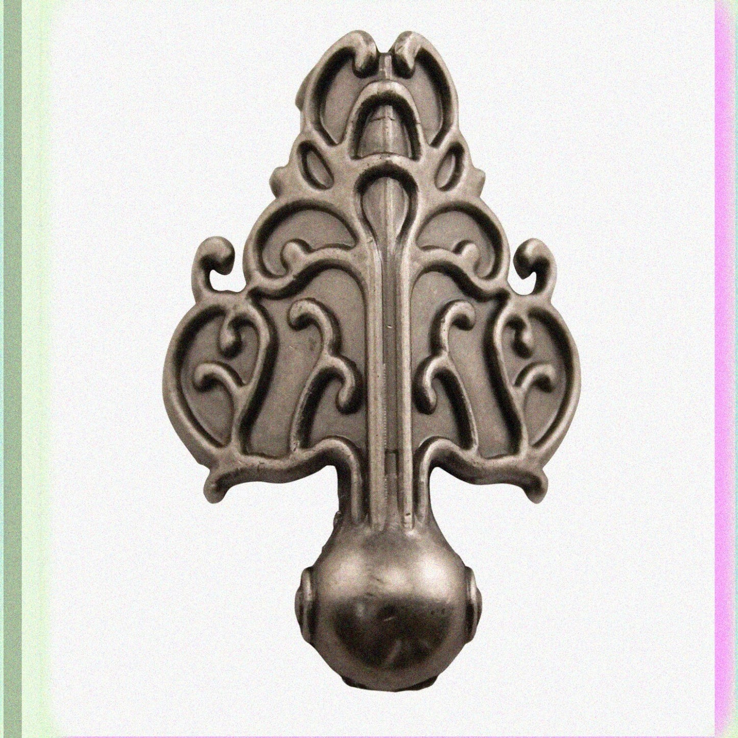 Foundations Metal Box Feet 1-1/2 x 2 Inches Antique Nickel 4 Pack