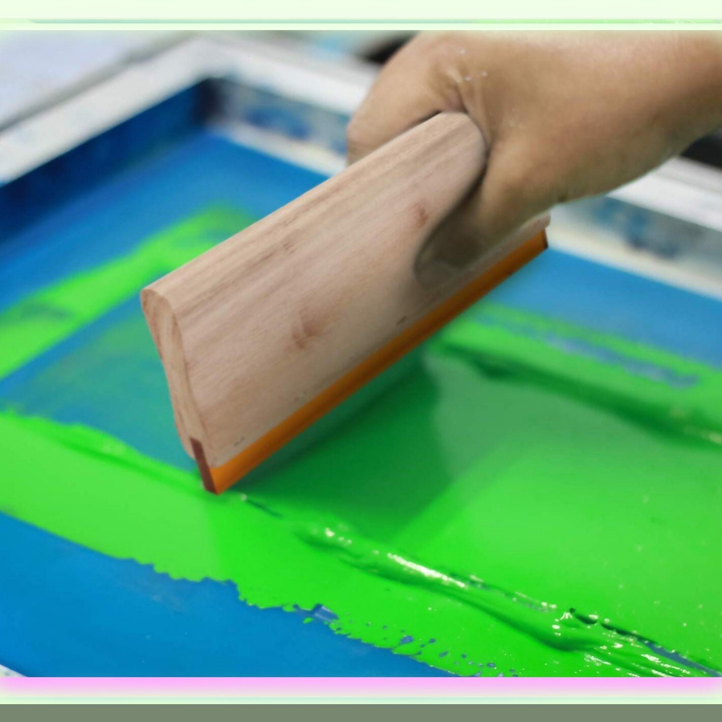 SilkFlex Pro 13" Wood Squeegee for Screen Printing