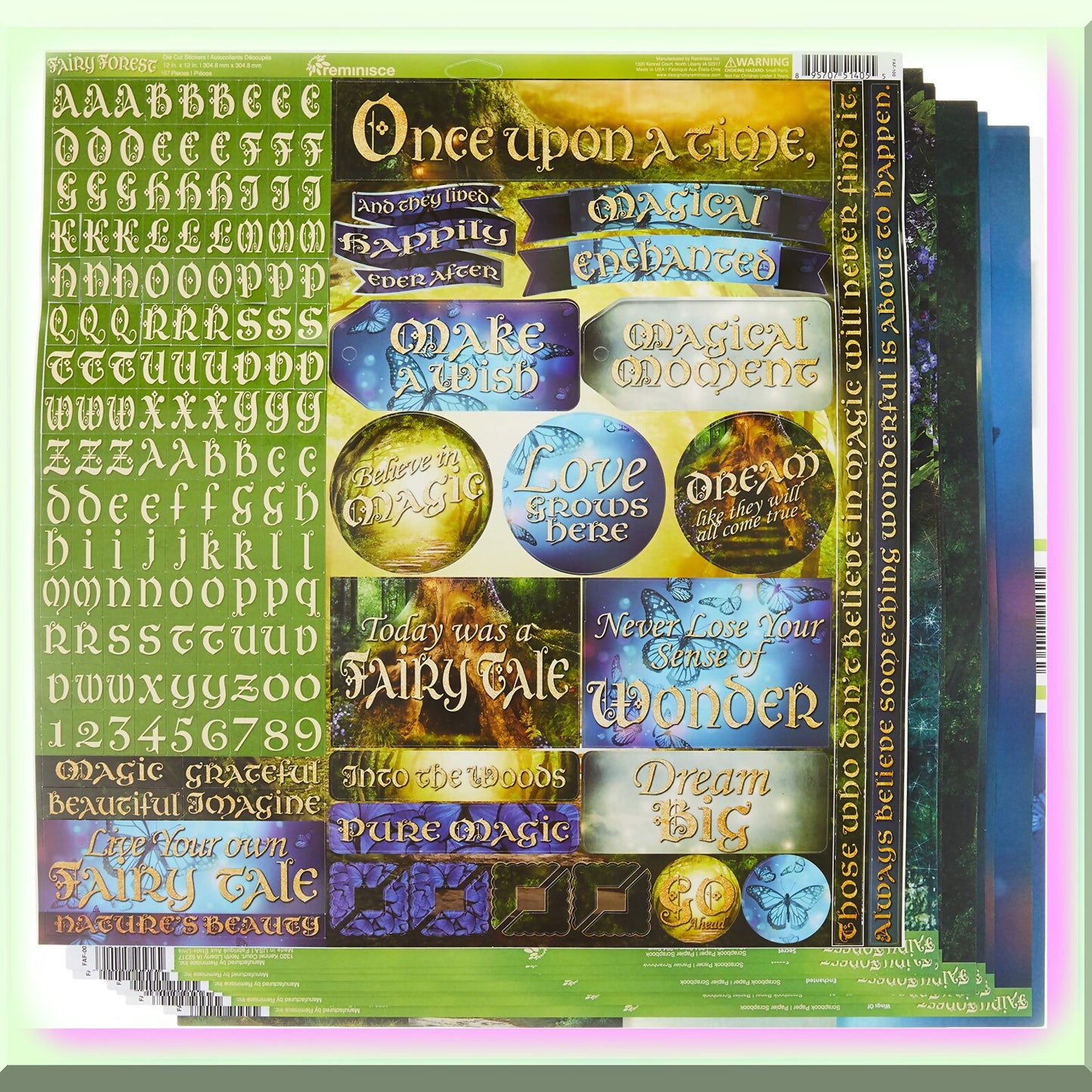 Enchanted Woodland Scrapbooking Set 12x12