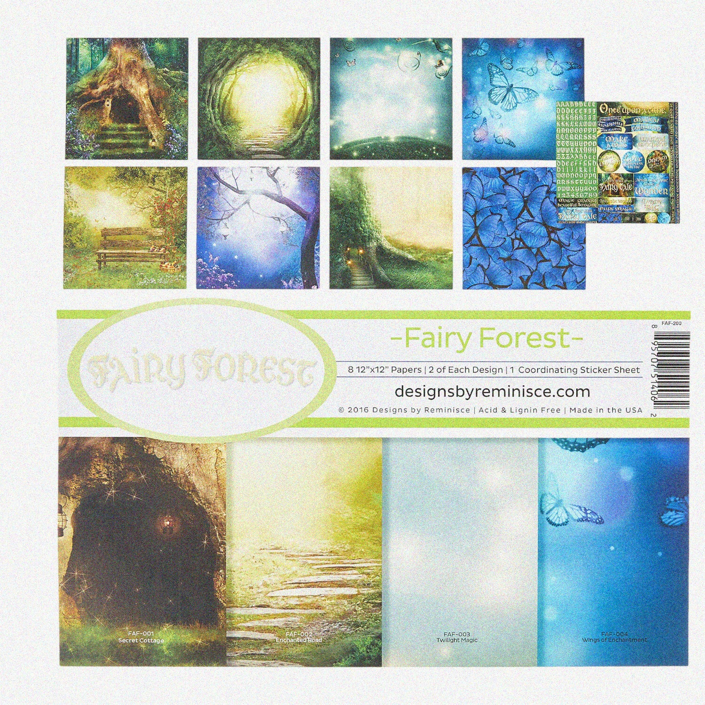 Enchanted Woodland Scrapbooking Set 12x12
