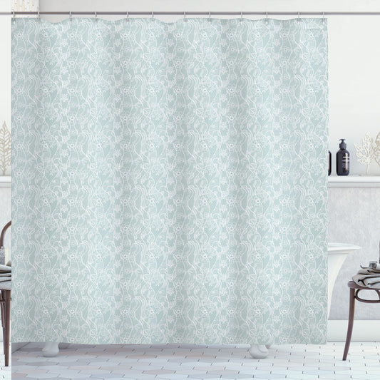 Vintage Lace Pattern Shower Curtain 69x75 inches