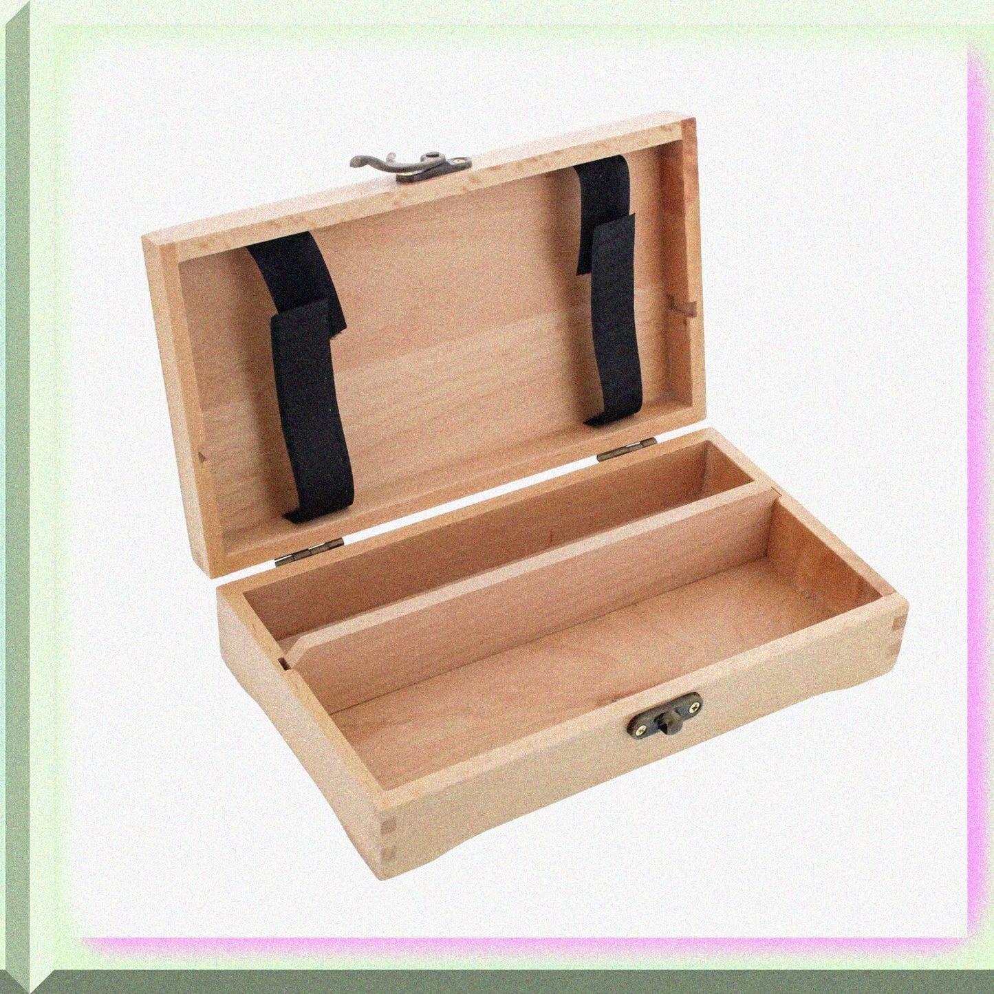 Small Beechwood Artist Tool & Brush Storage Box