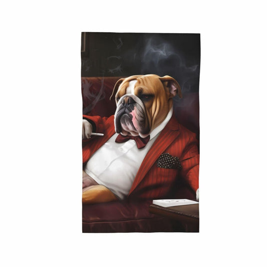 English Bulldog Puppy Hand Towel 27.5" x 16"