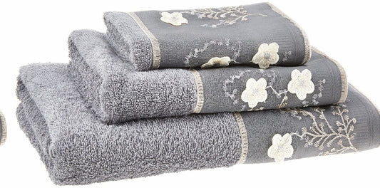 3-PC Towel Set Bloomfield Grey