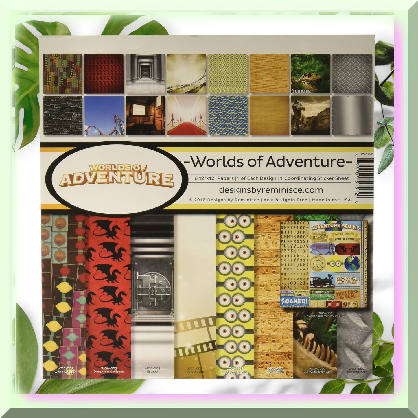 AdventureLand Deluxe Scrapbooking Kit 12x12 Multicolor