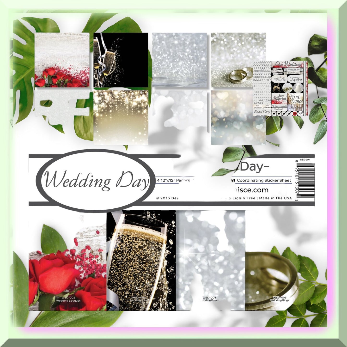 Wedding Scrapbook Kit 12x12 Multicolor