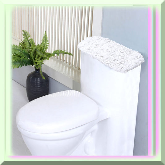 10"x22" Cotton Tufted Bath Rug White