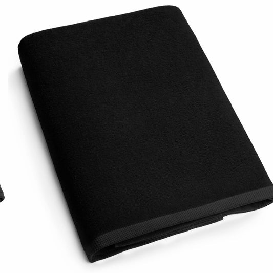 Solid Black Beach Towel 40 x 76 inch