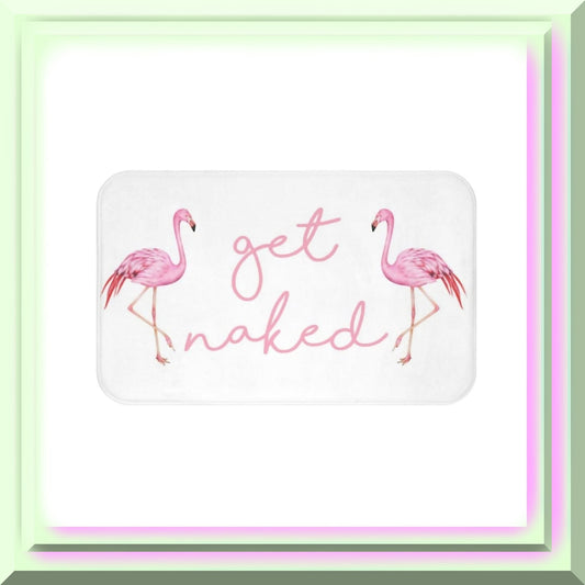 Pink Flamingo Bath Mat 16x24 Inches