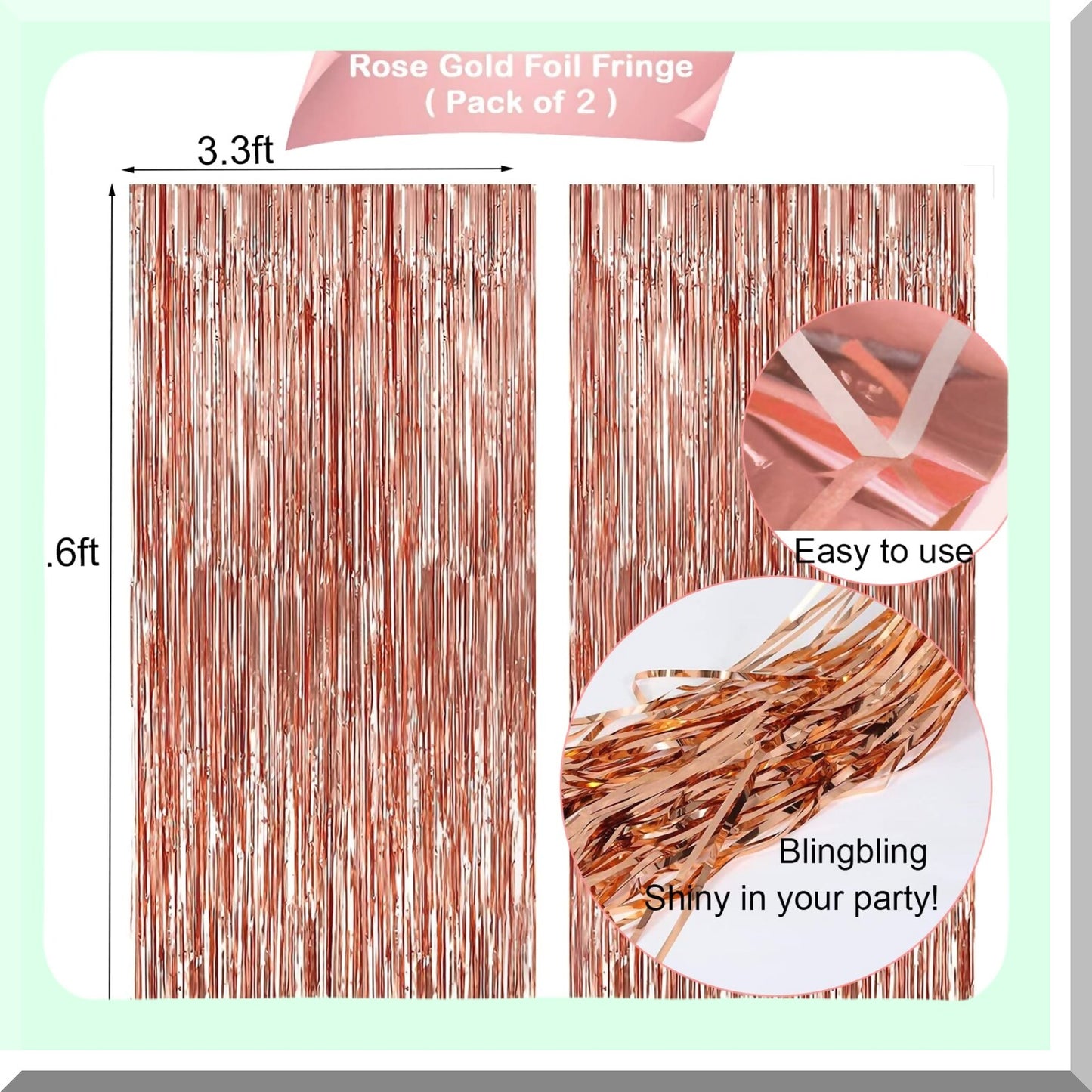 Rose Gold Birthday Decorations Set for Women and Girls