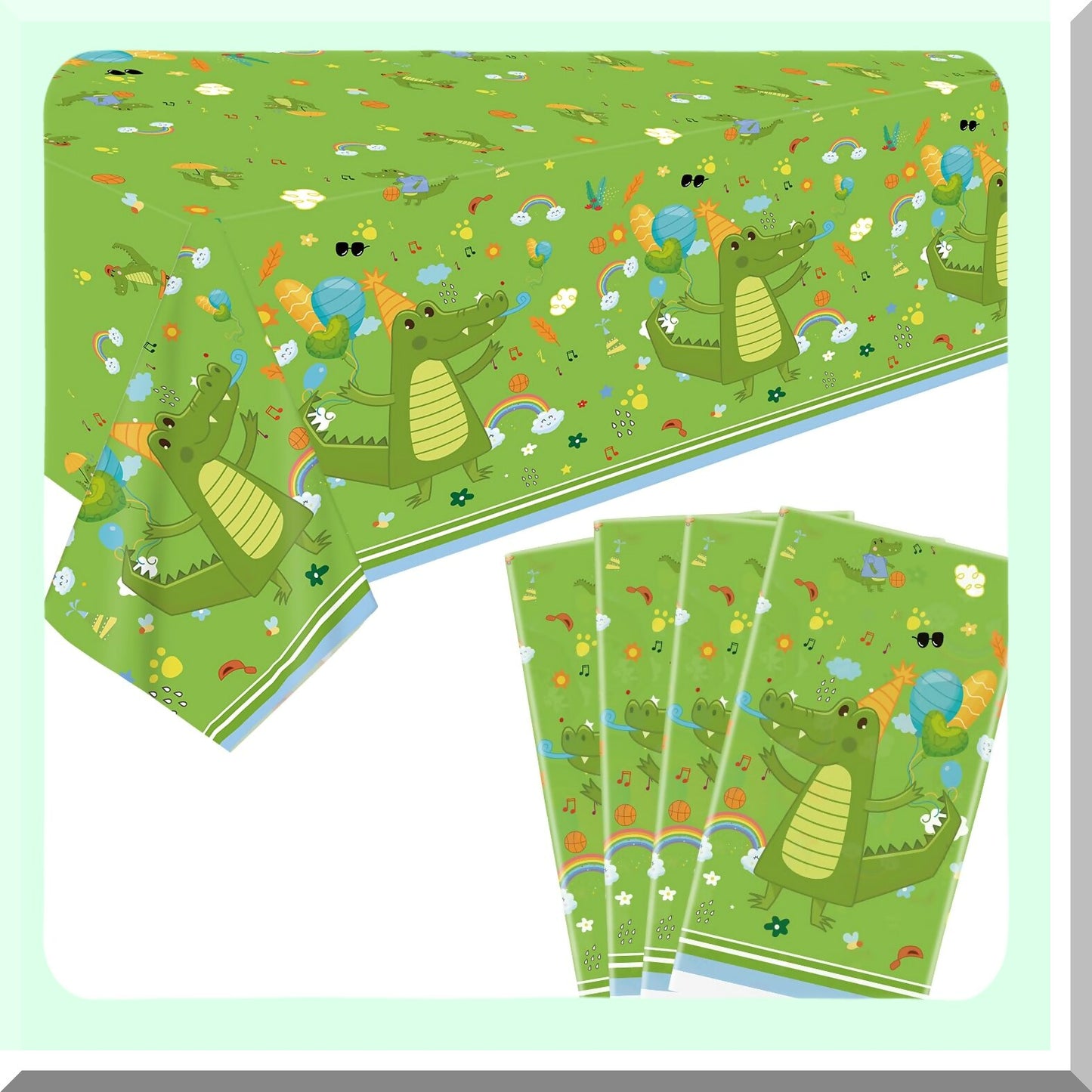 Crocodile Party Tablecloths for Kids Birthday