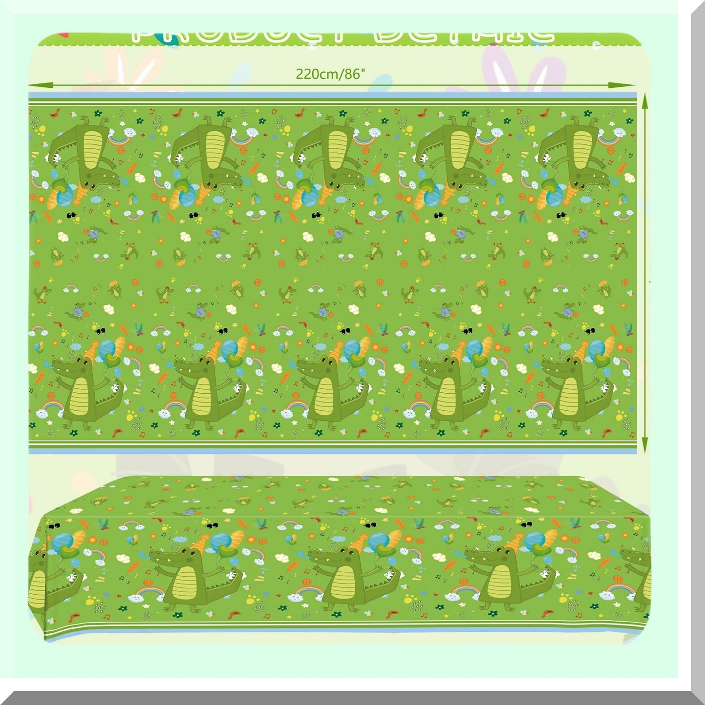 Crocodile Party Tablecloths for Kids Birthday