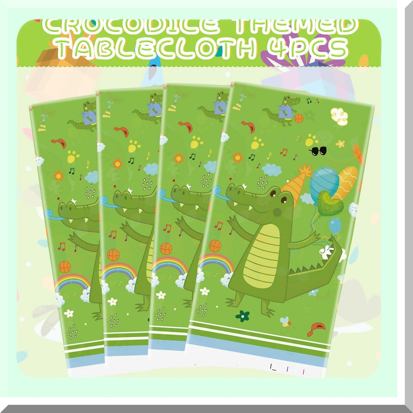 Crocodile Party Tablecloths for Kids Birthday