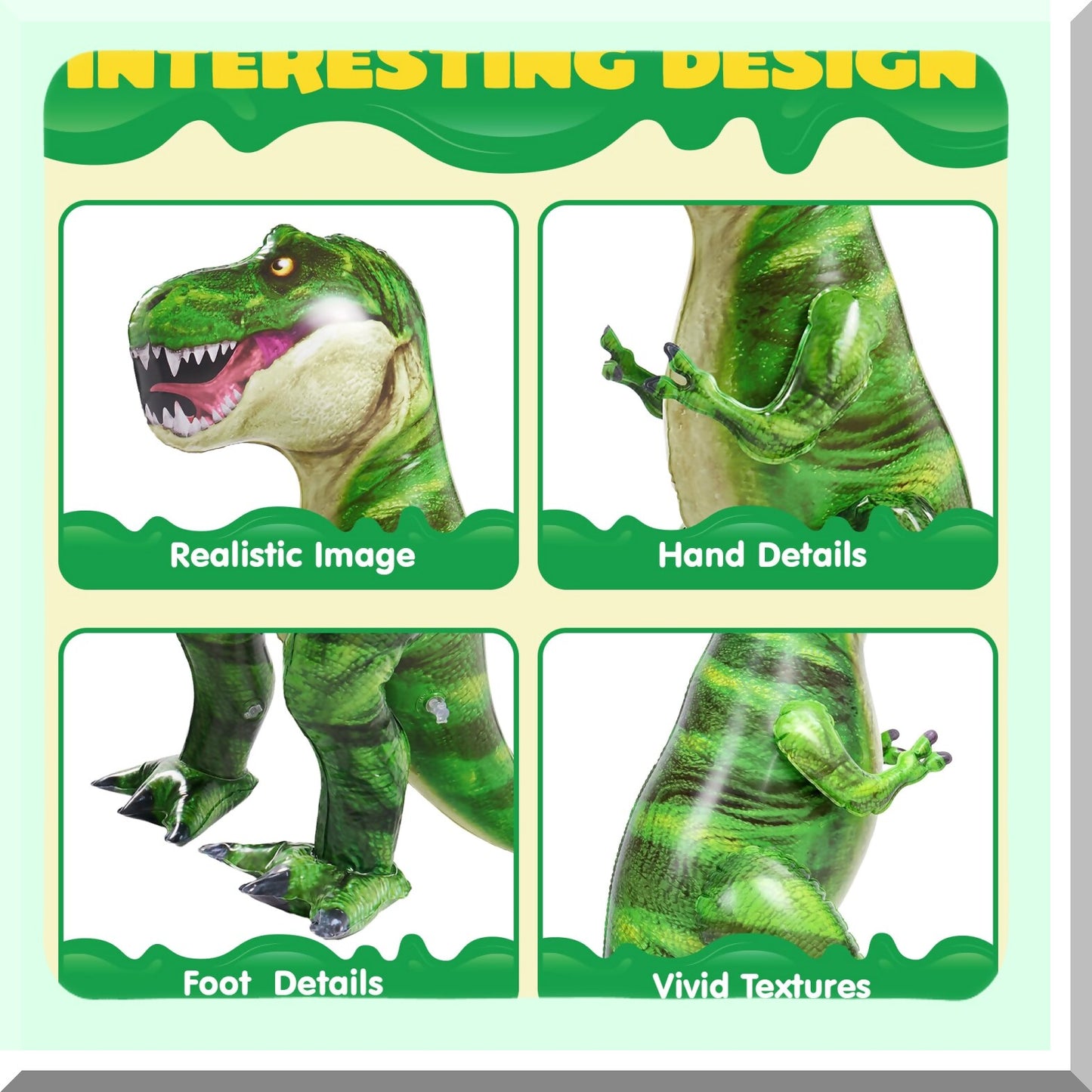 30-Inch Inflatable Dinosaur Toy for Parties and Gifts