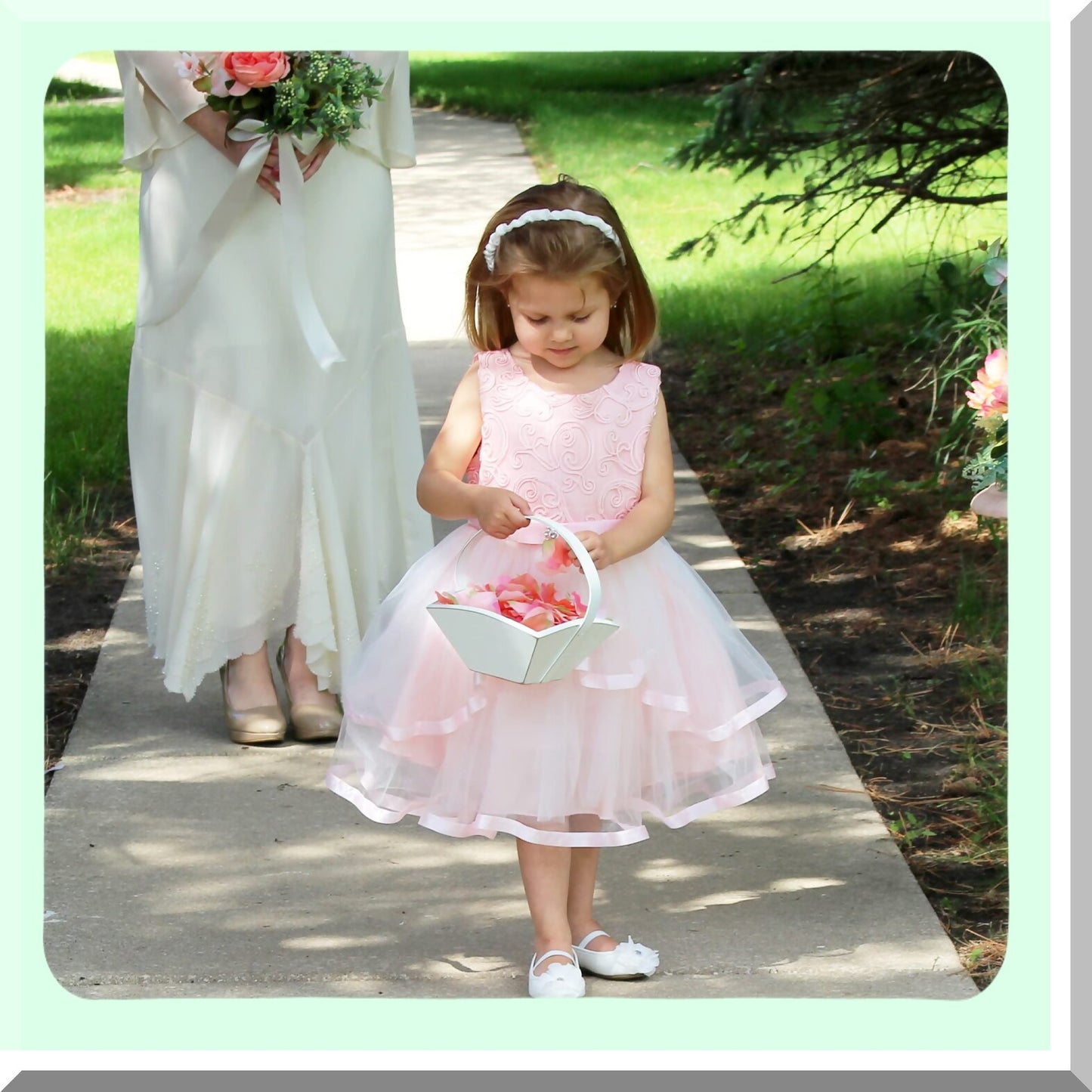 Rustic Farmhouse Wooden Flower Basket for Home and Events