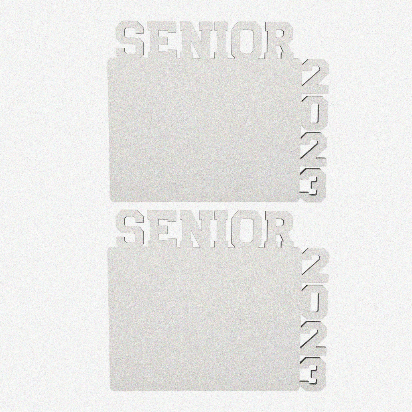2-Piece White Graduation Photo Frame Set
