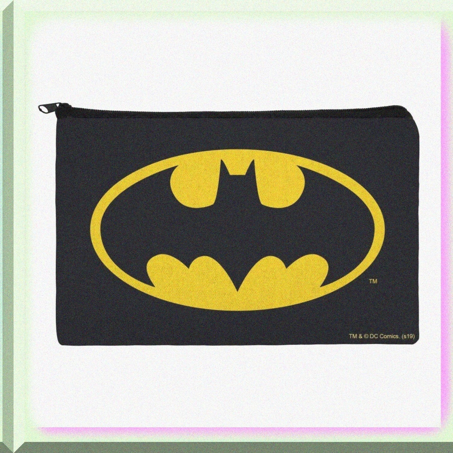 Clic Bat Shield Logo Pencil Organizer Zipper Pouch