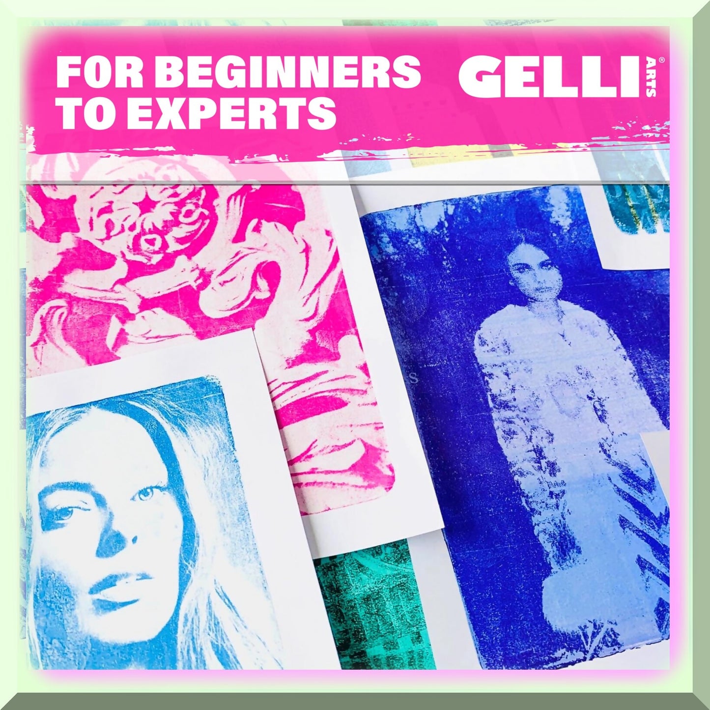 6" x 6" Reusable Gel Printing Plate for Art Prints