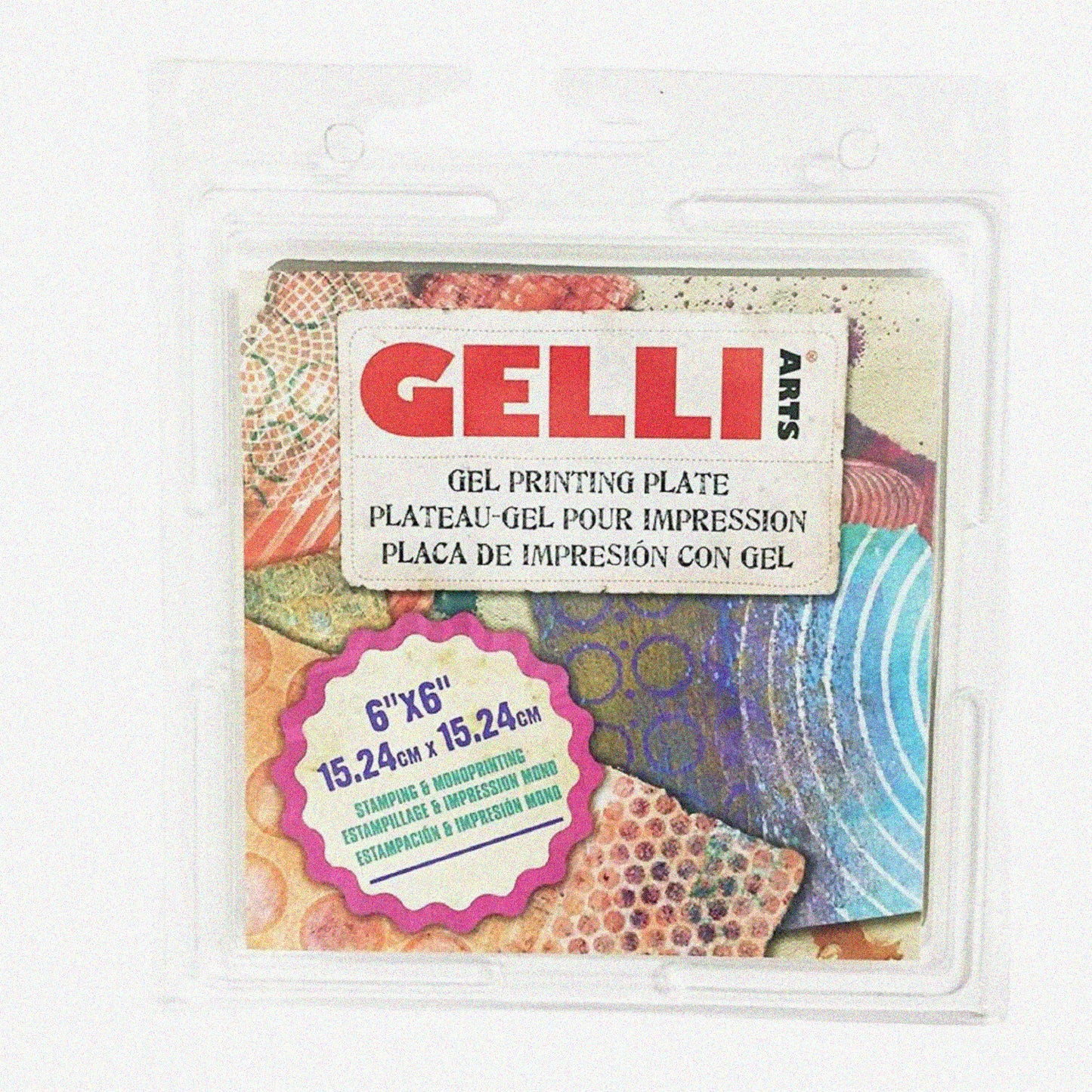 6" x 6" Reusable Gel Printing Plate for Art Prints