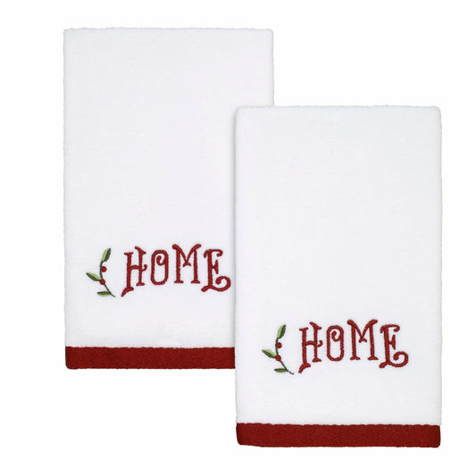 Home for The Holidays 2 pc Fingertip Towel Set