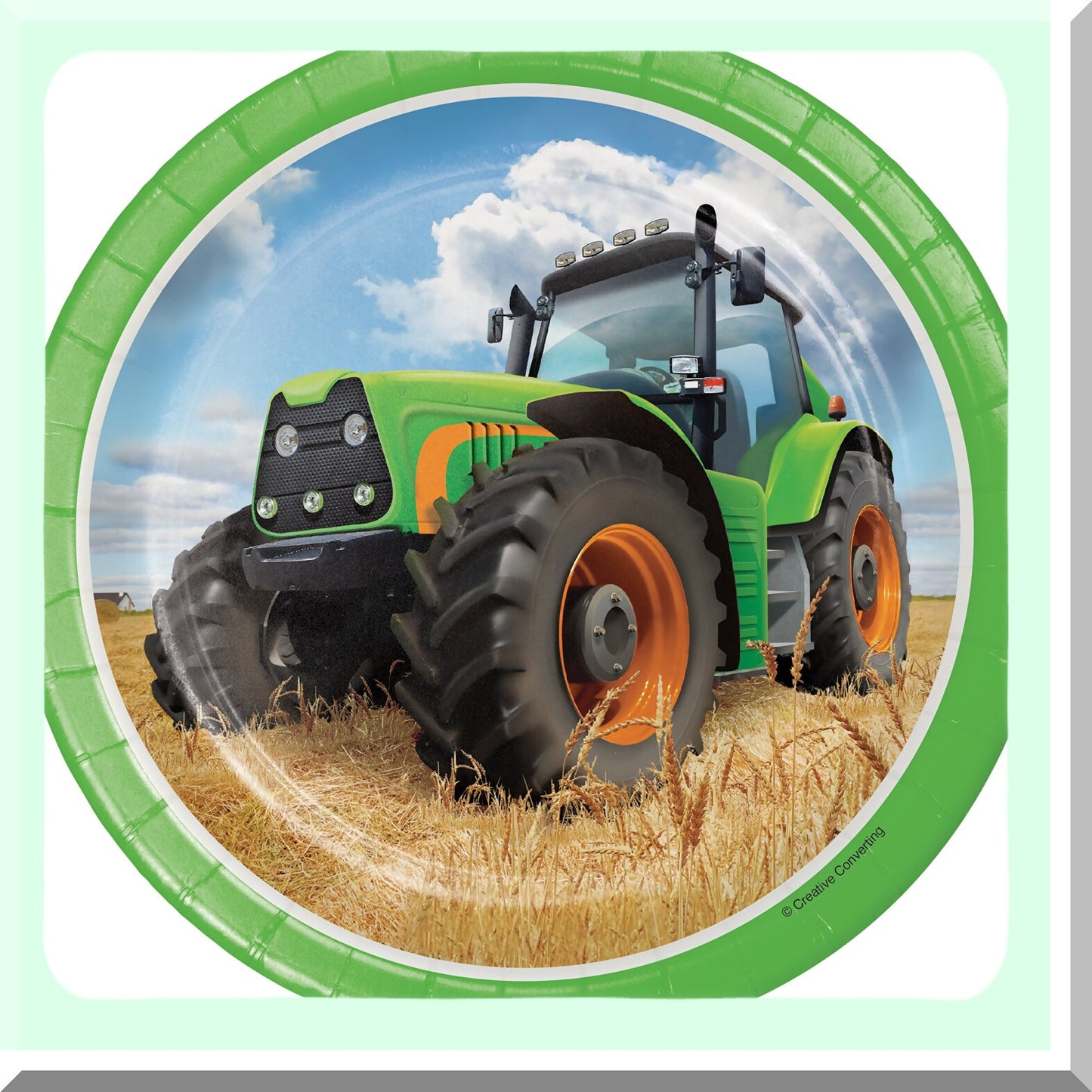 Tractor Time Dessert Plates 24 Count