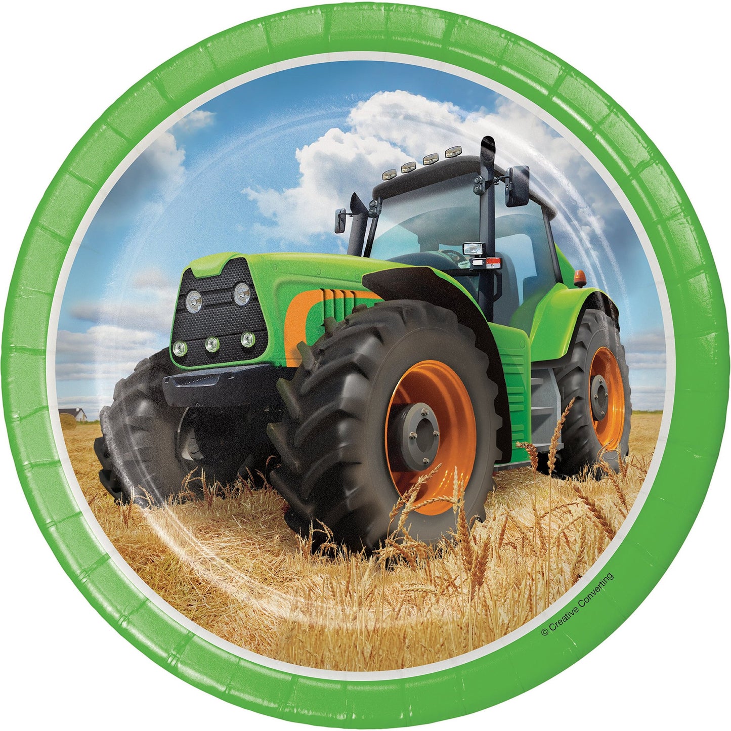 Tractor Time Dessert Plates 24 Count