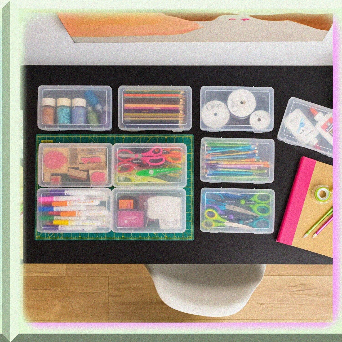 10 Pack Medium Plastic Hobby Art Storage Containers