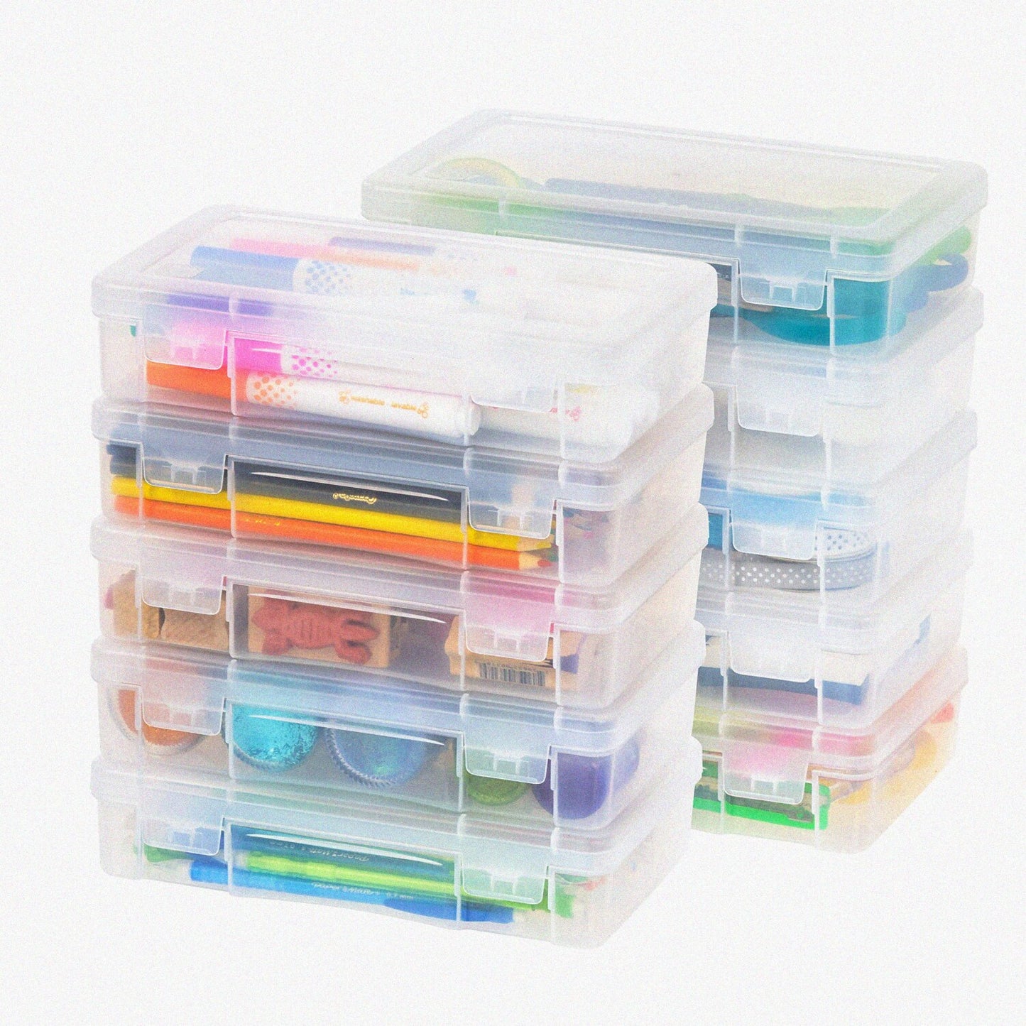 10 Pack Medium Plastic Hobby Art Storage Containers