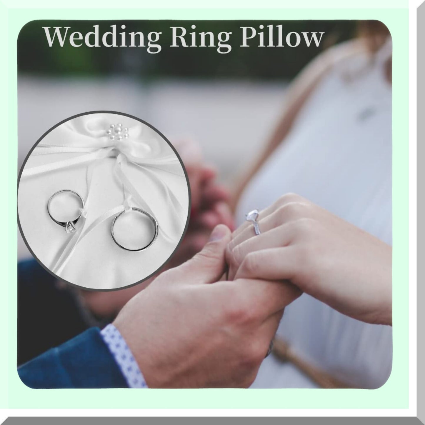 Wedding Ring Pillow for Ceremony and Decor