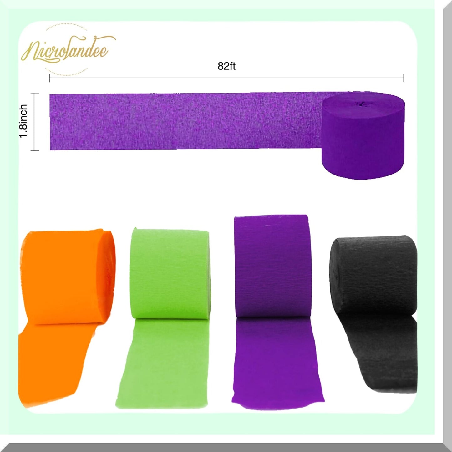 Party Supplies Crepe Paper Streamers for Events and Celebrations