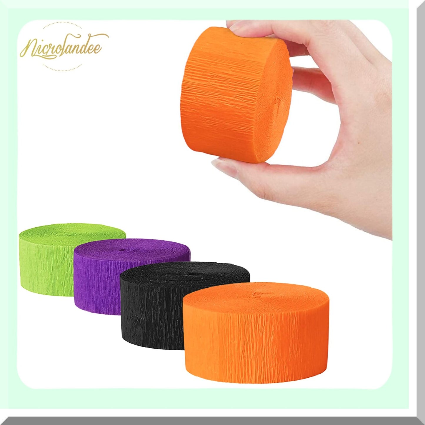 Party Supplies Crepe Paper Streamers for Events and Celebrations