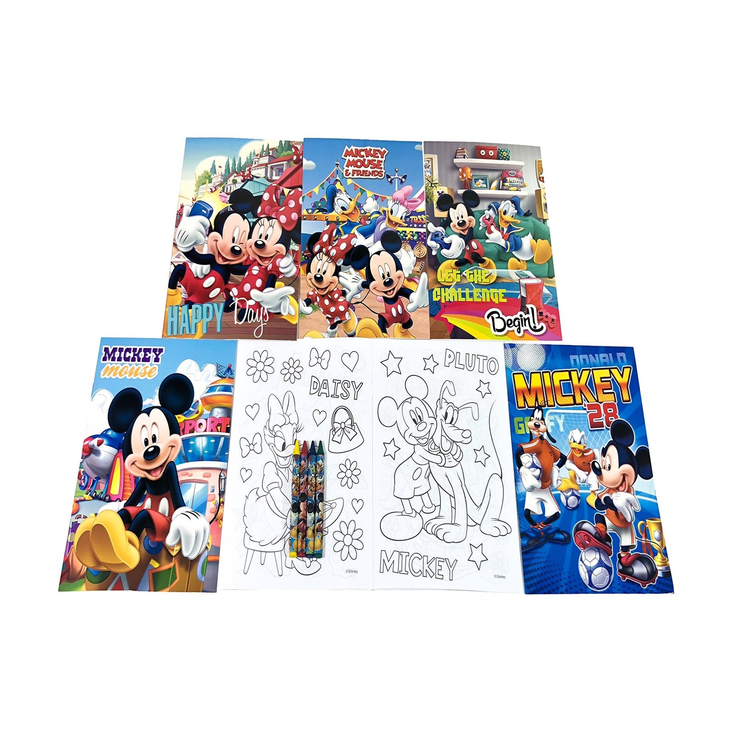 Mickey Mouse Coloring Books and Crayon Sets Pack