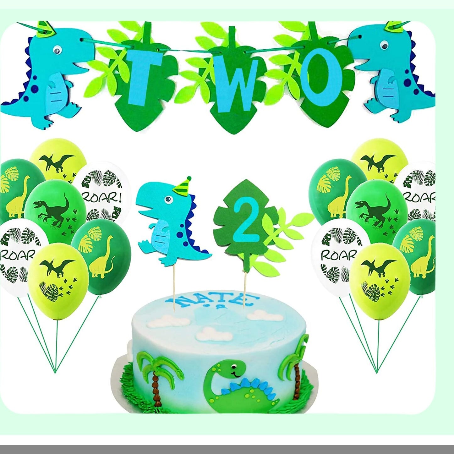 Dinosaur Birthday Party Supplies for 2 Year Old Boy