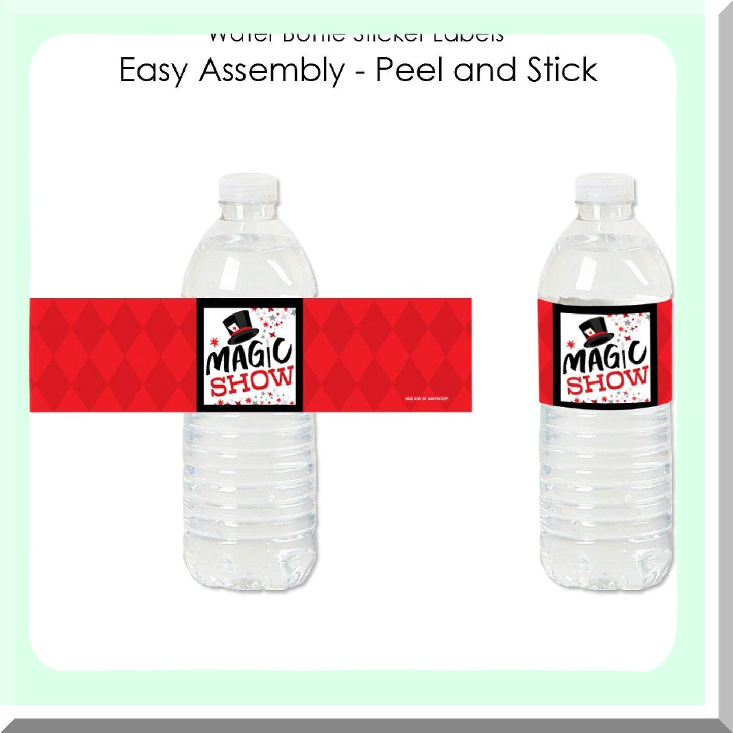 Magical Birthday Water Bottle Sticker Labels Set of 20