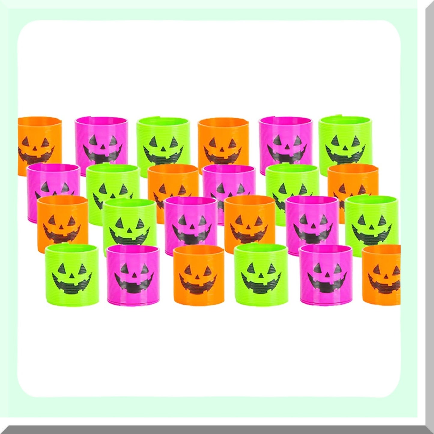 Neon Jack-O-Lantern C Spring Toys for Kids