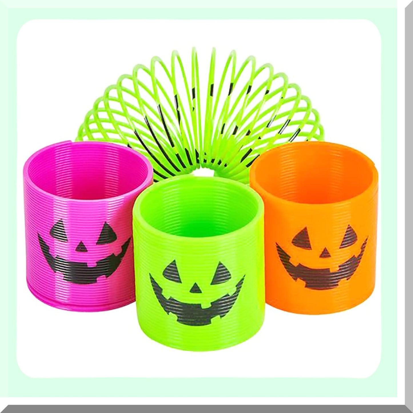 Neon Jack-O-Lantern C Spring Toys for Kids