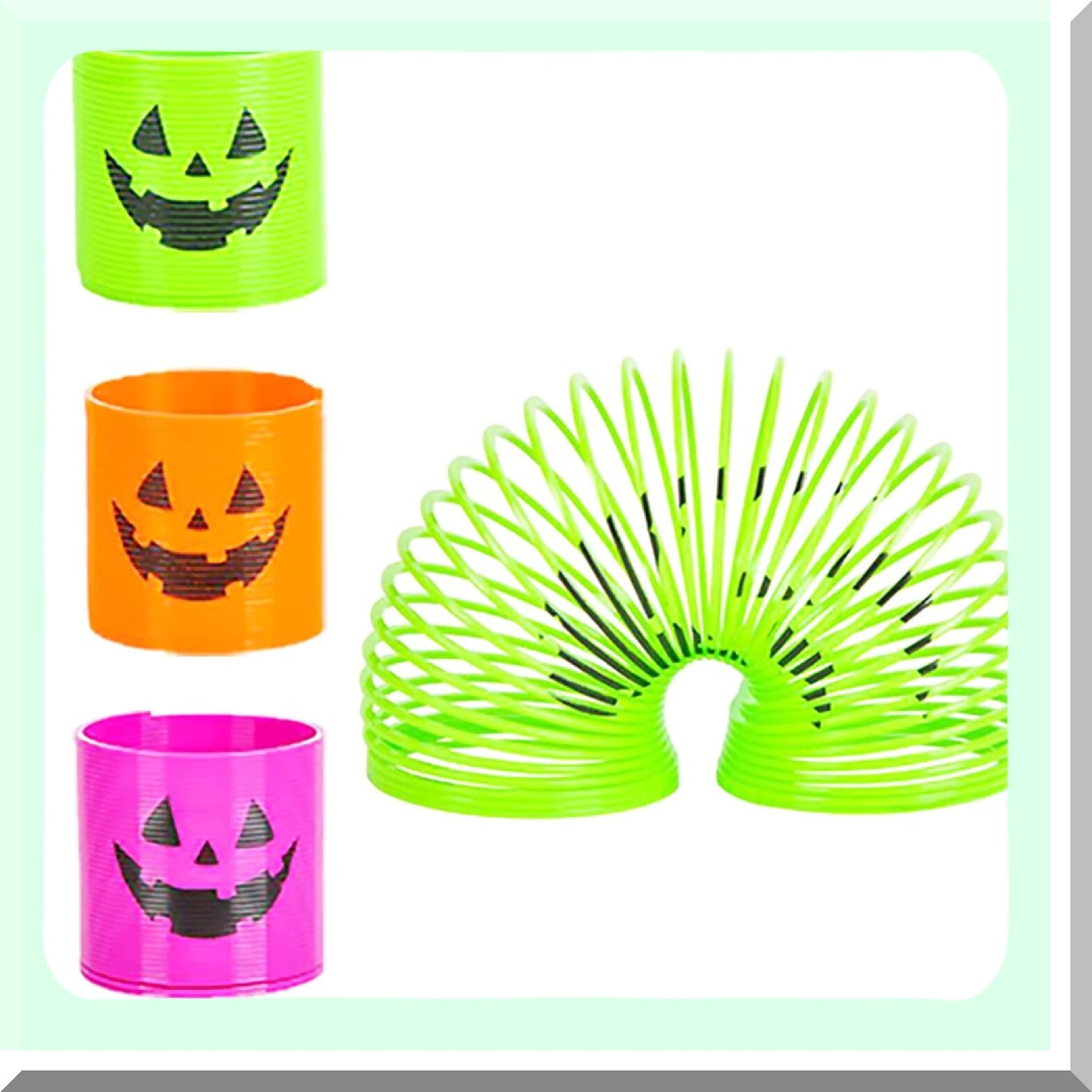 Neon Jack-O-Lantern C Spring Toys for Kids