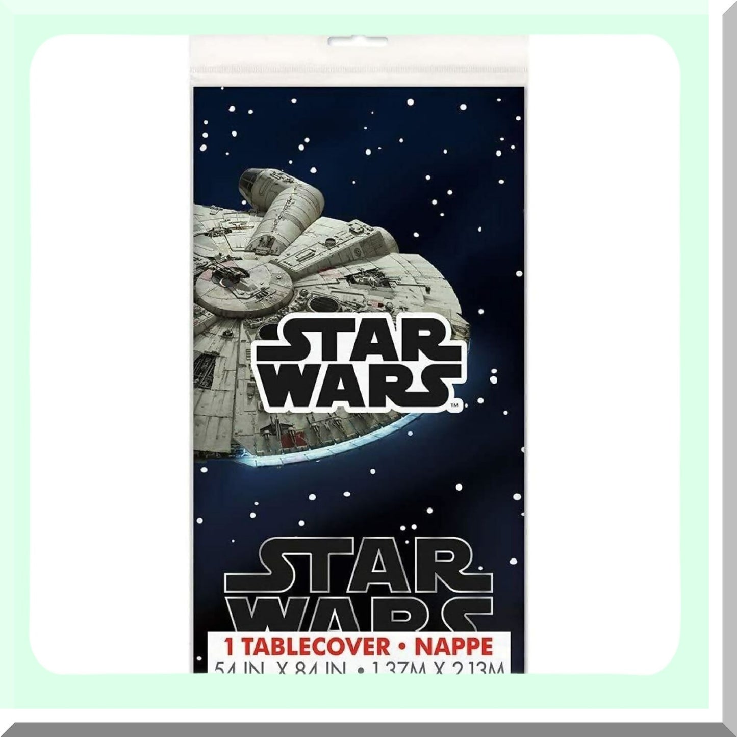 Multicolor Plastic Rectangular Table Cover 54x84 for Parties