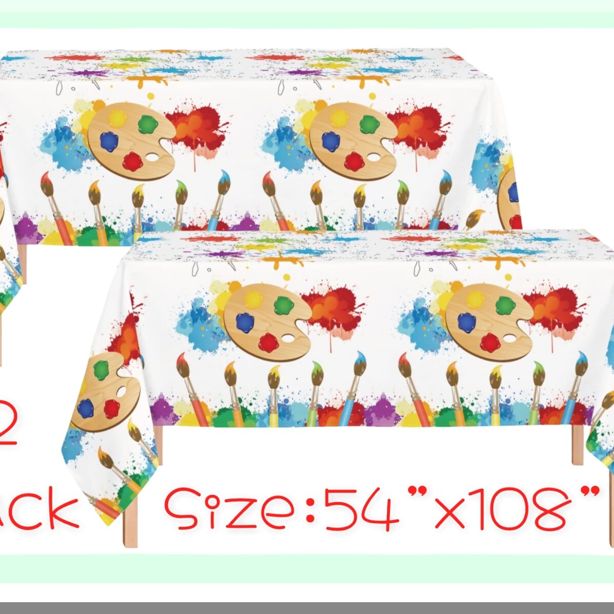 Complete Art Birthday Party Supplies for 30 Guests