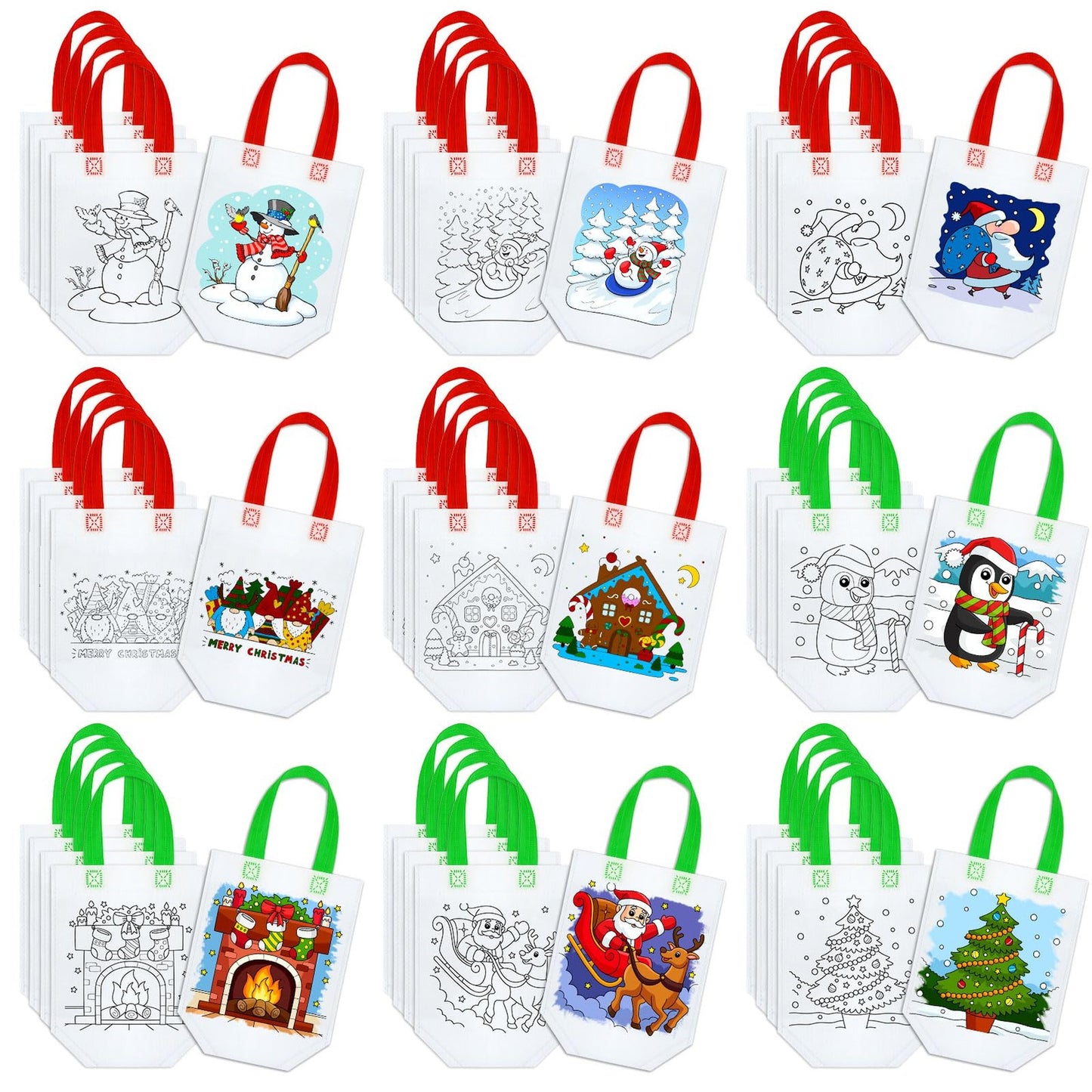 45 Pcs Reusable Coloring Goodie Bags for Kids