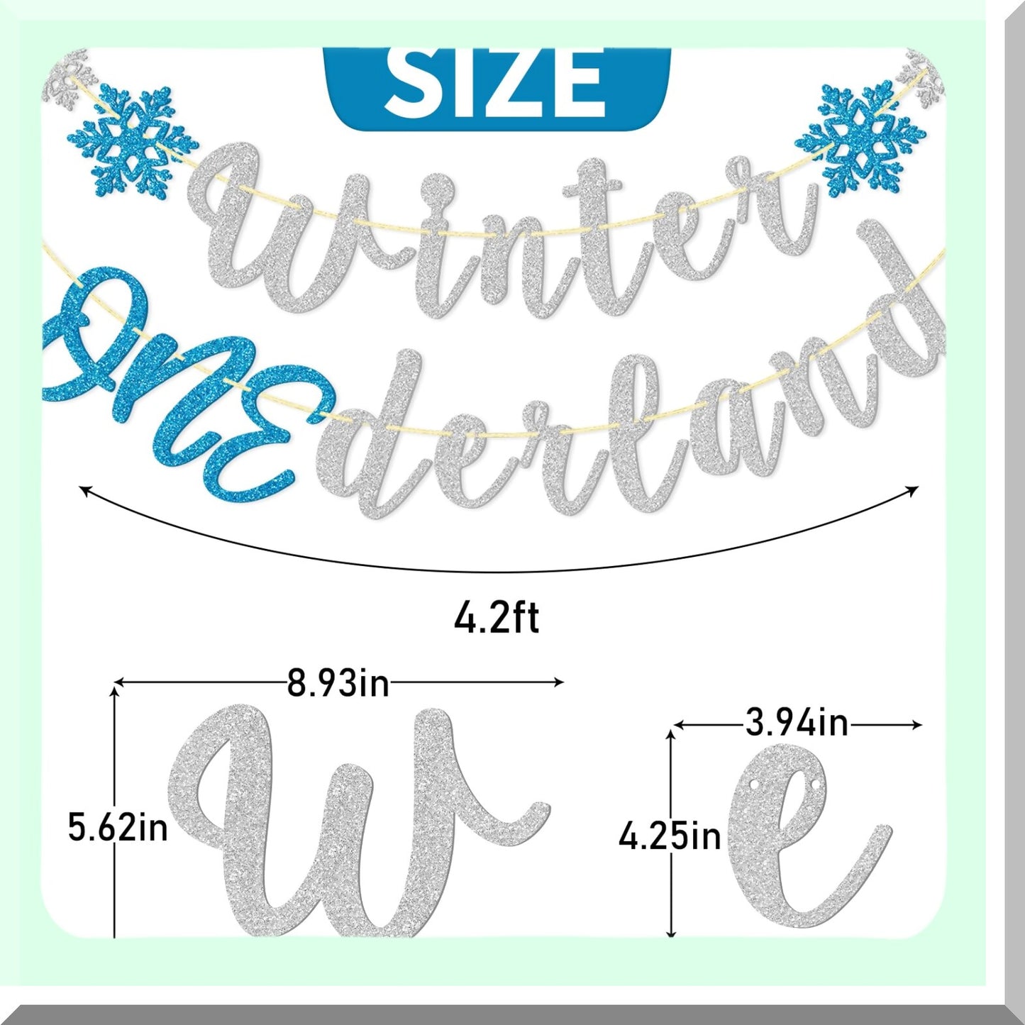 Winter Onederland 1st Birthday Banner for Boy
