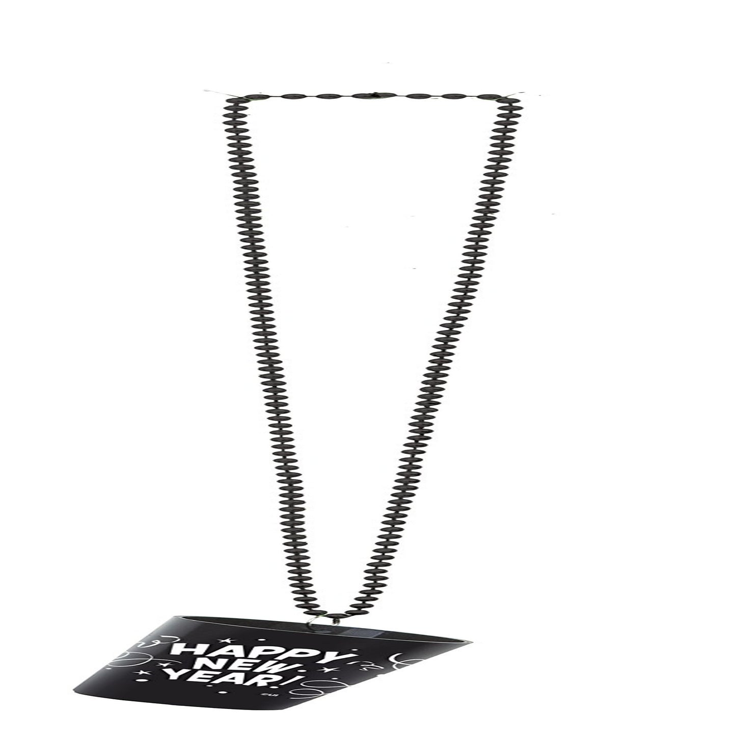 New Year's Shot Glass Bead Necklace 32" Pink