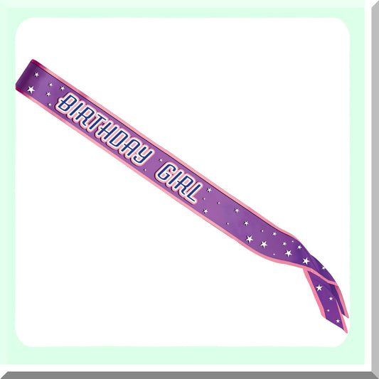 Birthday Girl Sash for Celebrations and Parties